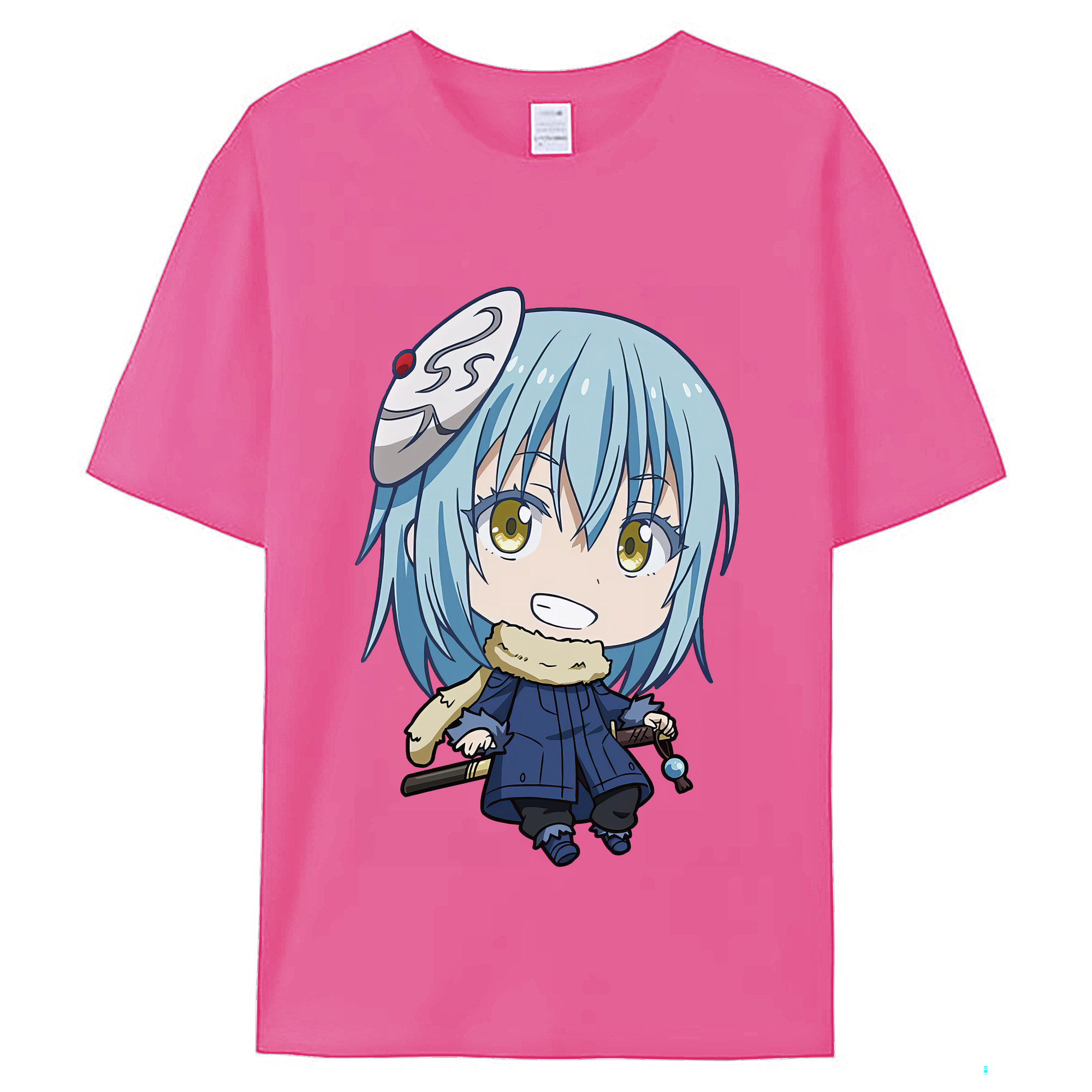 （画像用） 転スラ Regarding Reincarnated to Slime レディースカジュアルプリントTシャツ（綿100％）
